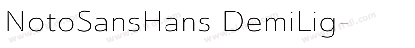 NotoSansHans DemiLig字体转换